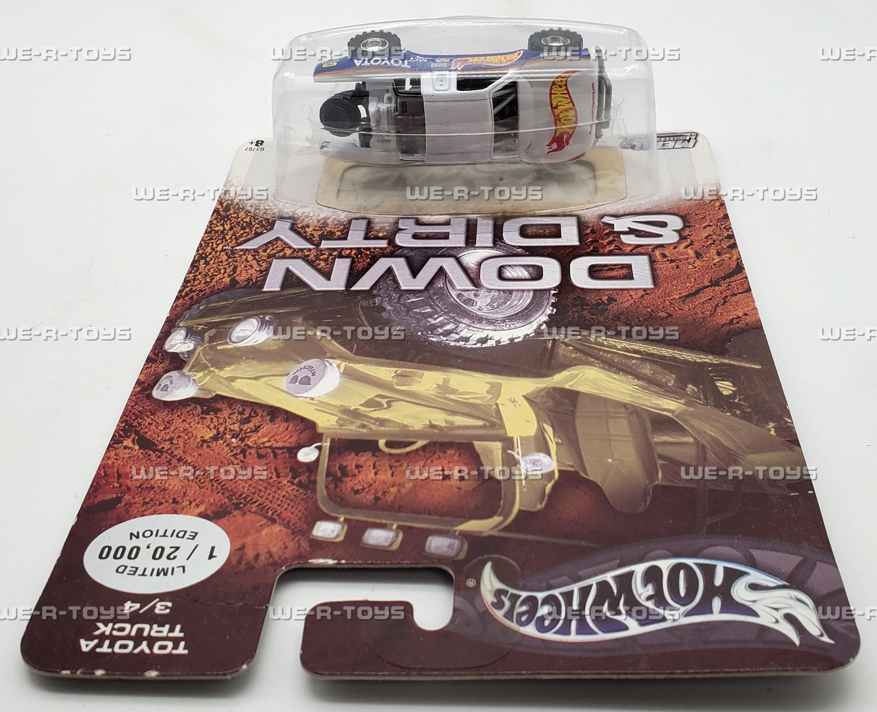 Hot Wheels Down & Dirty Toyota Truck 3/4 Blue Vehicle LE 2003