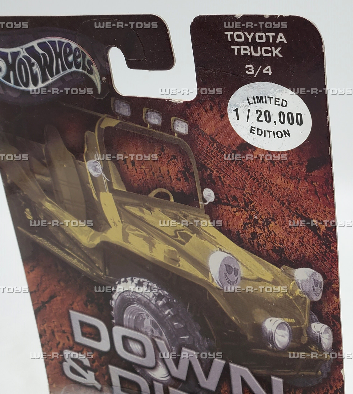 Hot Wheels Down & Dirty Toyota Truck 3/4 Blue Vehicle LE 2003