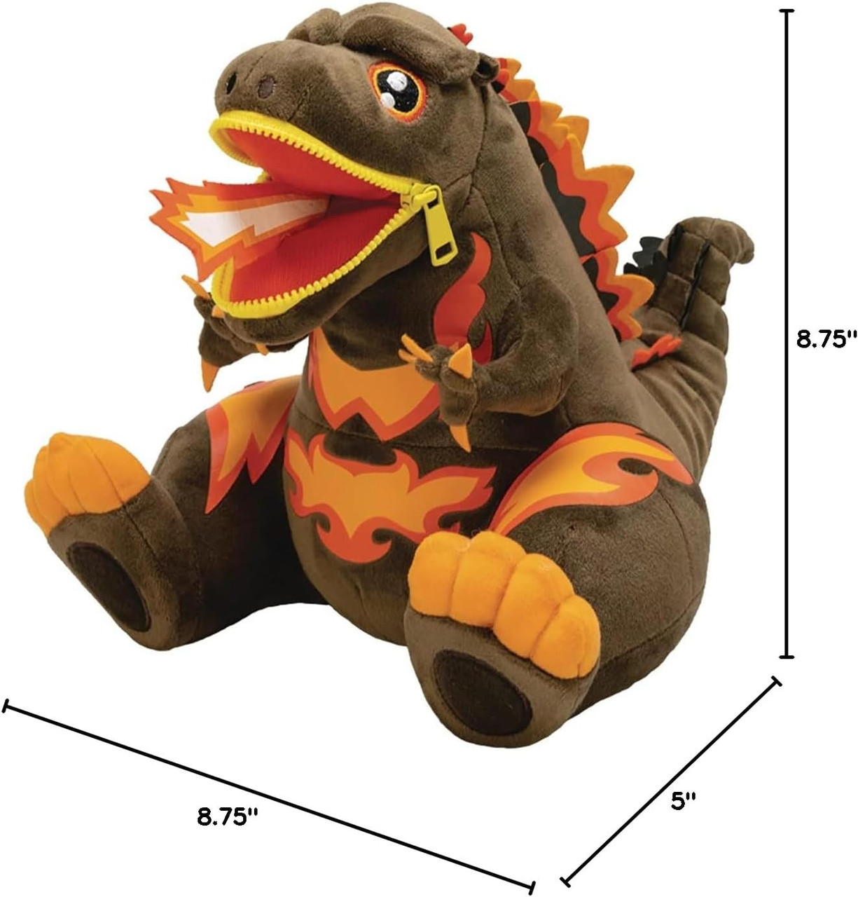 Godzilla Burning PX Zippermouth Plush Quantum Mechanix - We-R-Toys