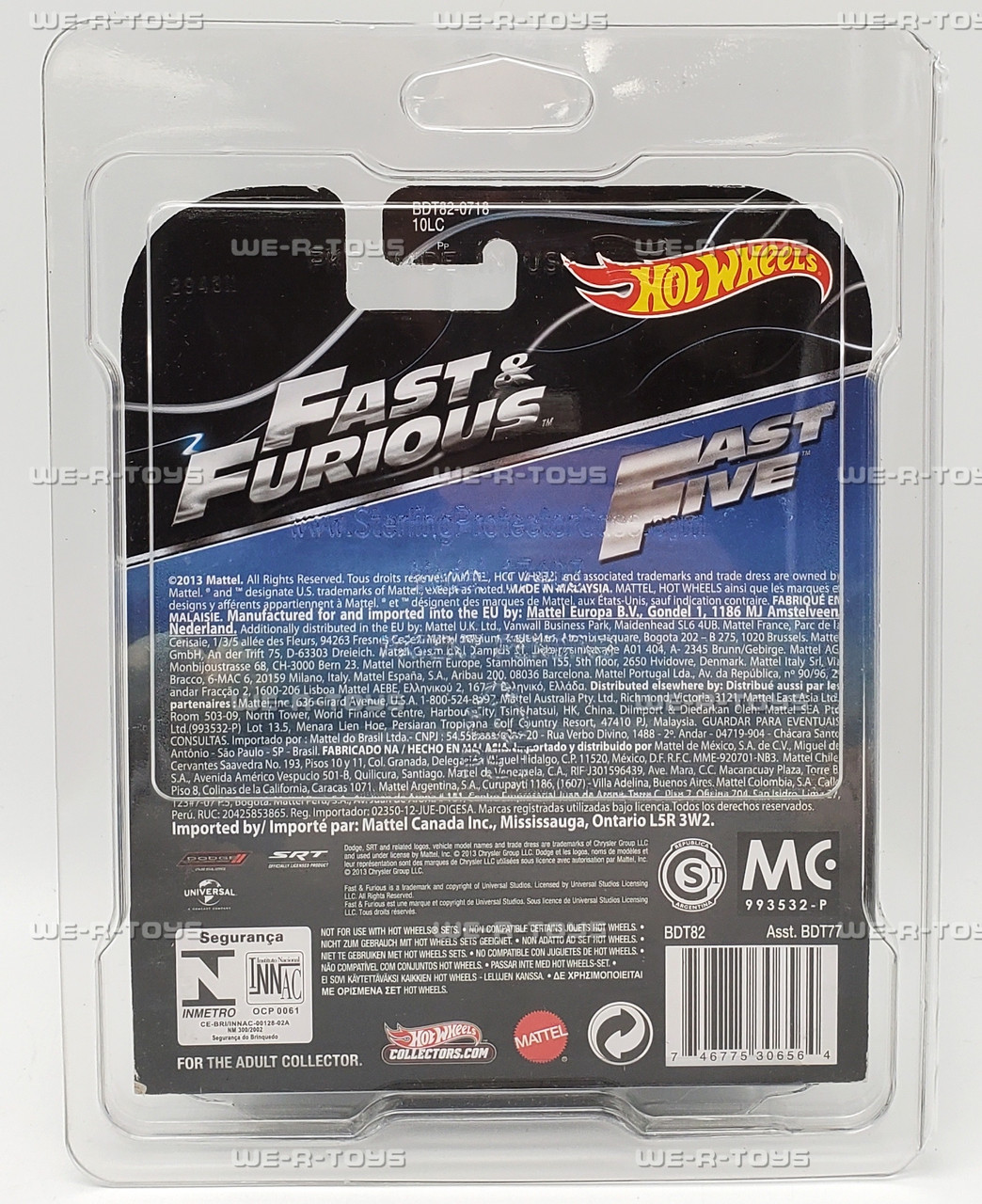 Hot Wheels Retro Entertainment Fast & Furious '08 Dodge