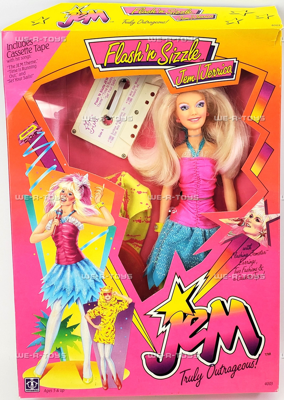 Jem and the Holograms Flash'n Sizzle Jem/Jerrica Doll 1986 Hasbro