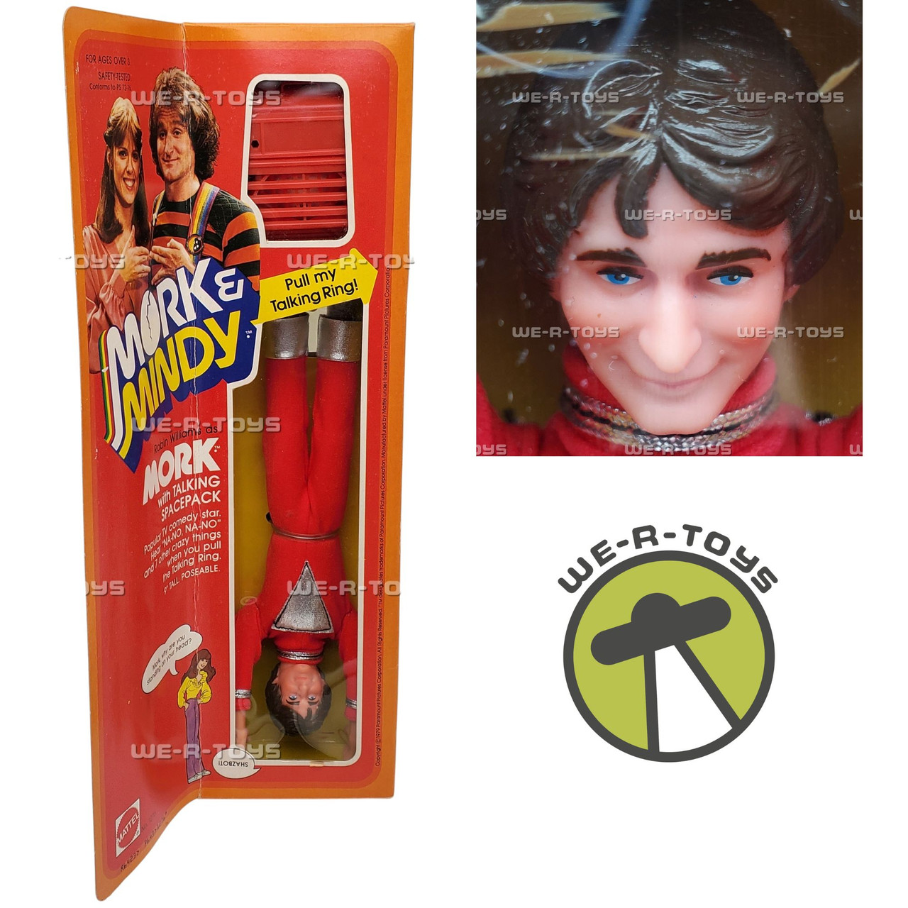 Mork & Mindy Mork Doll with Talking Spacepack 1979 Mattel No. 1276