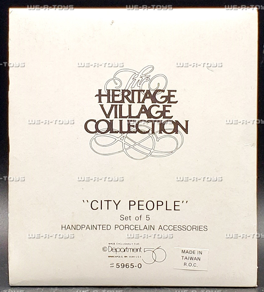Department 56 Heritage Village Collection City People Set of 5