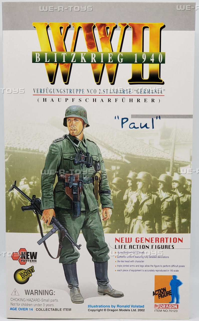 Dragon WWII Blitzkrieg 1940 Haupfscharfuhrer Paul Action Figure
