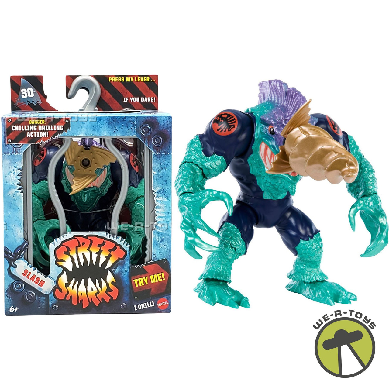 Street Sharks 30th Anniversary Slash Action Figure Mattel