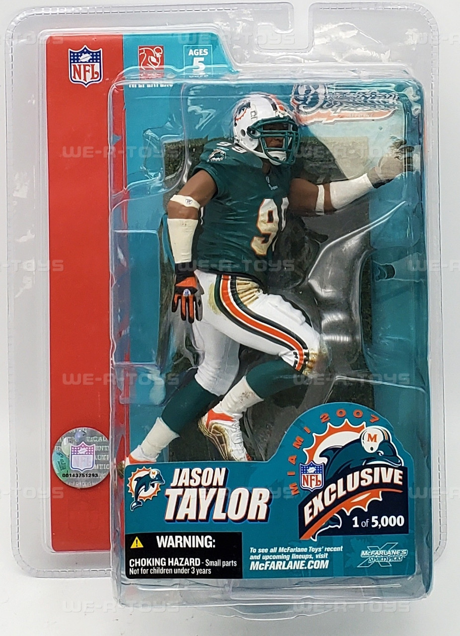 【激レア　未開封】NFL　マクファーレンフィギュア　★ジェイソン・テイラー★ NFL Jason Taylor Miami Dolphins Exclusive Action Figure 2006