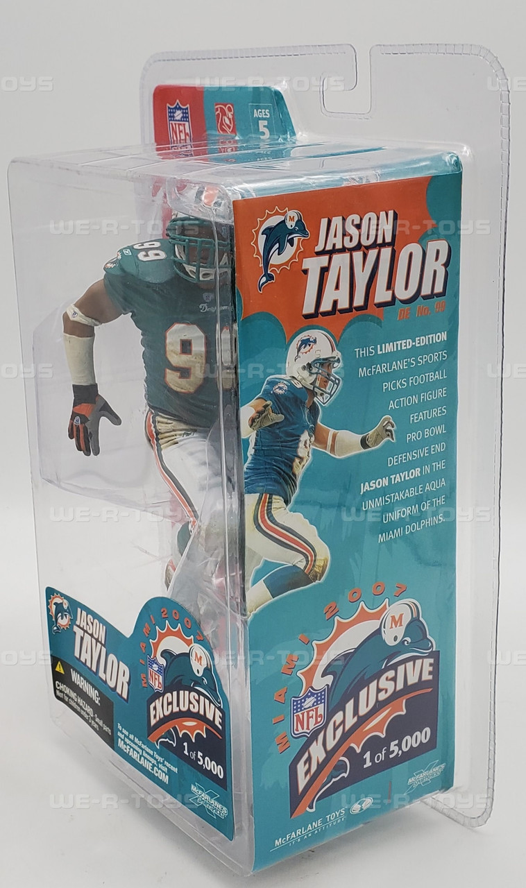 【激レア　未開封】NFL　マクファーレンフィギュア　★ジェイソン・テイラー★ NFL Jason Taylor Miami Dolphins Exclusive Action Figure 2006