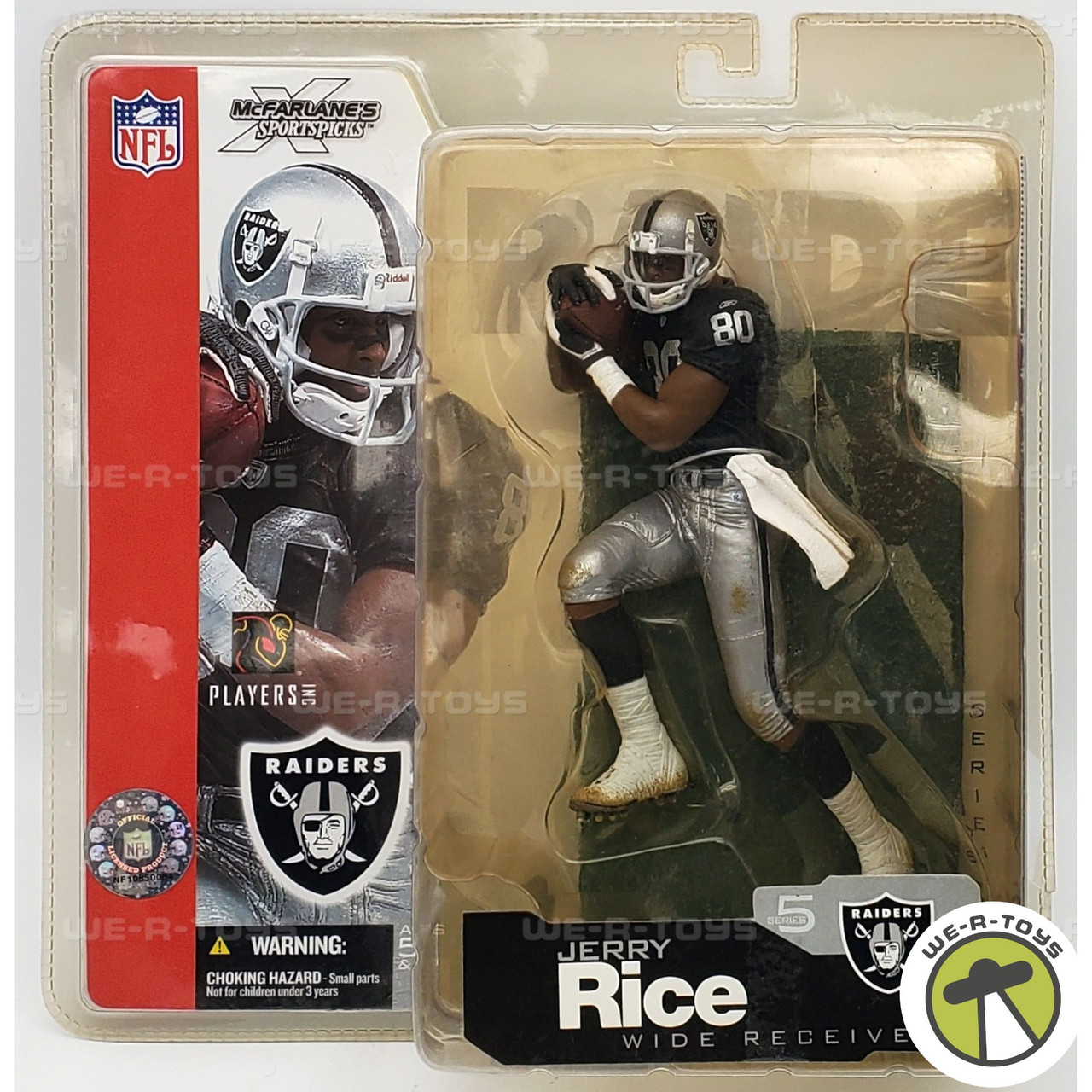 NFL Players Inc Jerry Rice Raiders Action Figure 2002 McFarlane