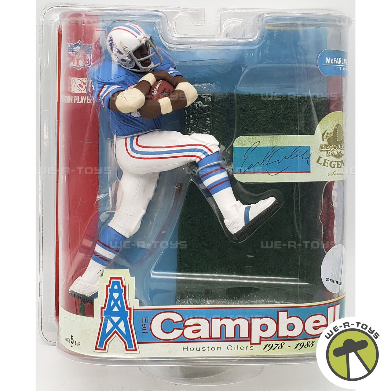 NFL Earl Campbell Houston Oilers Figure Legends Series 3 McFarlane