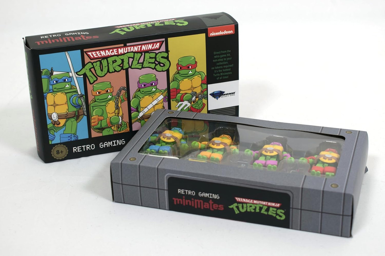 SDCC 2024 TMNT Retro Game Minimates Box Set PX - We-R-Toys