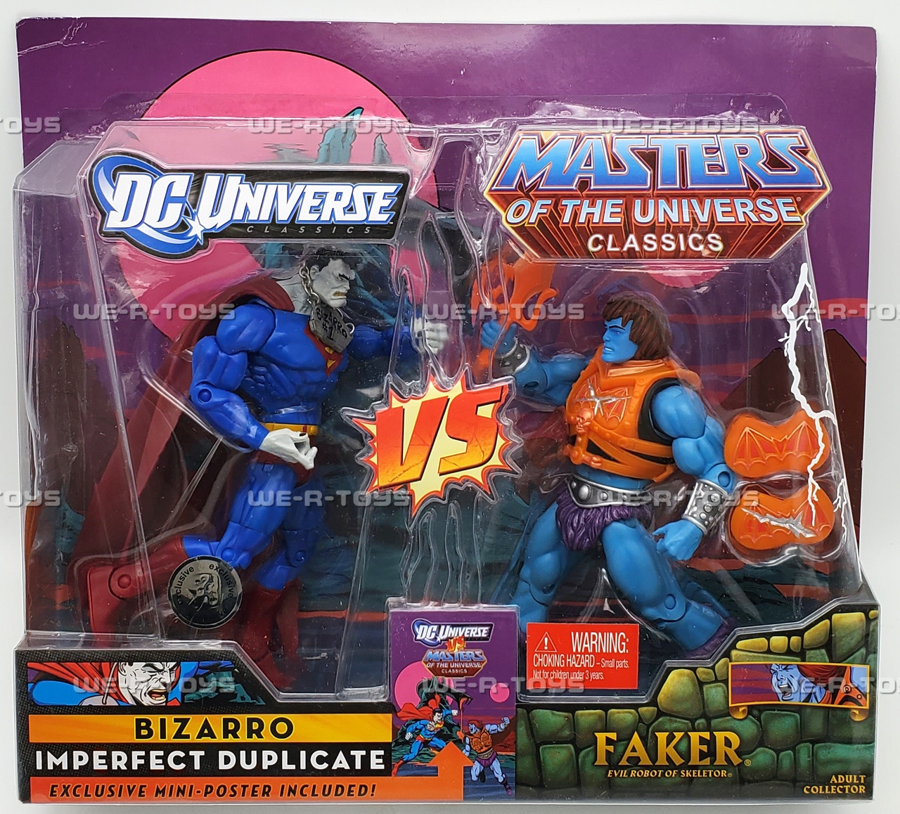 DC & Masters of the Universe Classics Bizarro Vs Faker Figures