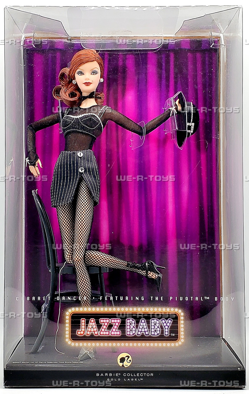 Jazz Baby Cabaret Dancer Barbie Doll Redhead Gold Label 2007