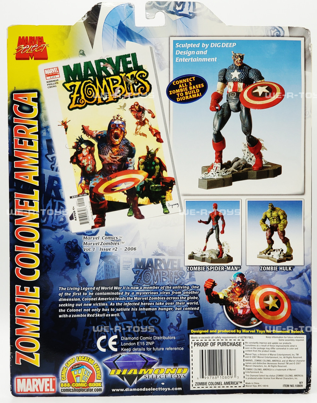 Marvel Select Zombie Colonel America (Captain America) Action