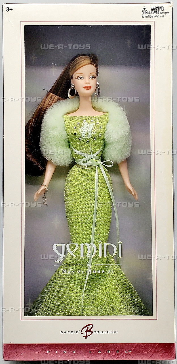 Barbie Gemini Brunette Pink Label Doll 2004 Mattel C6242 - We-R-Toys