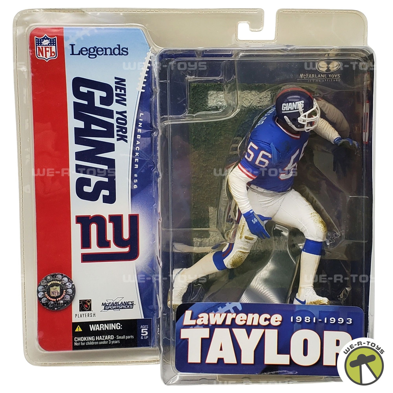 NFL Legends NY Giants Lawrence Taylor Action Figure 2005 McFarlane