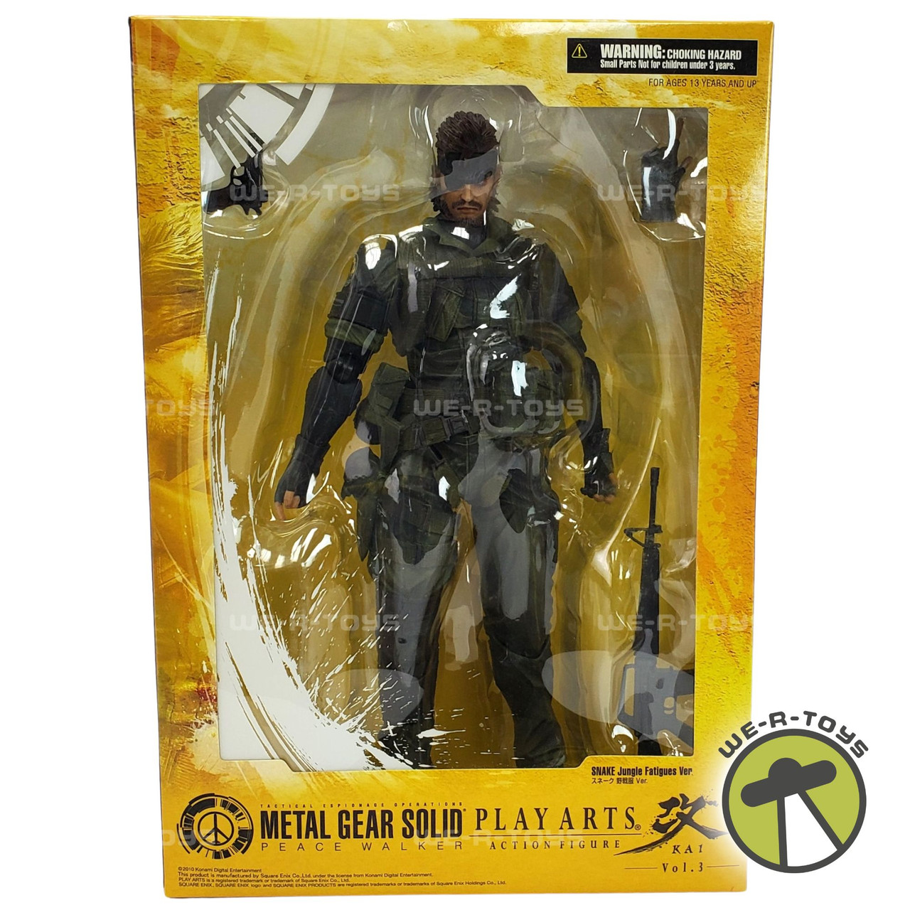 ミリタリー L GEAR SOLID SNAKE Jungle Ver. Metal Gear Solid Peace Walker Play Arts Kai Snake Action