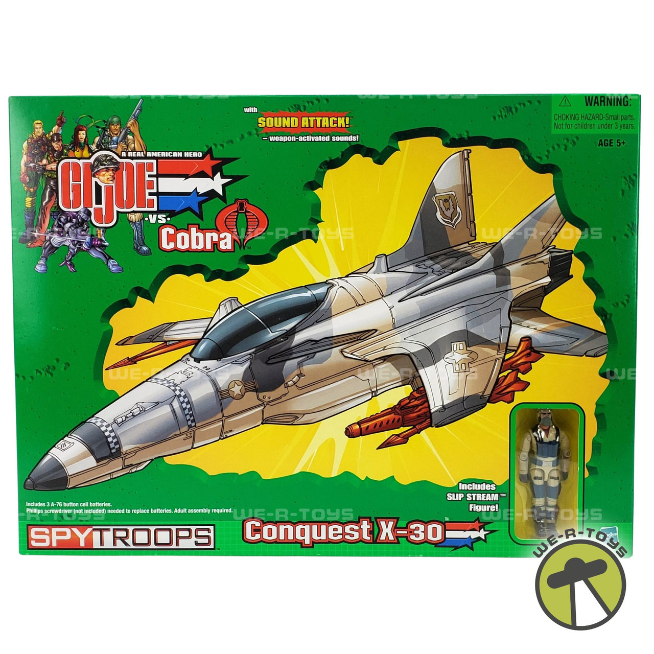 GI Joe Vs Cobra Spy Troops Conquest X-30 Vehicle & Slip Stream