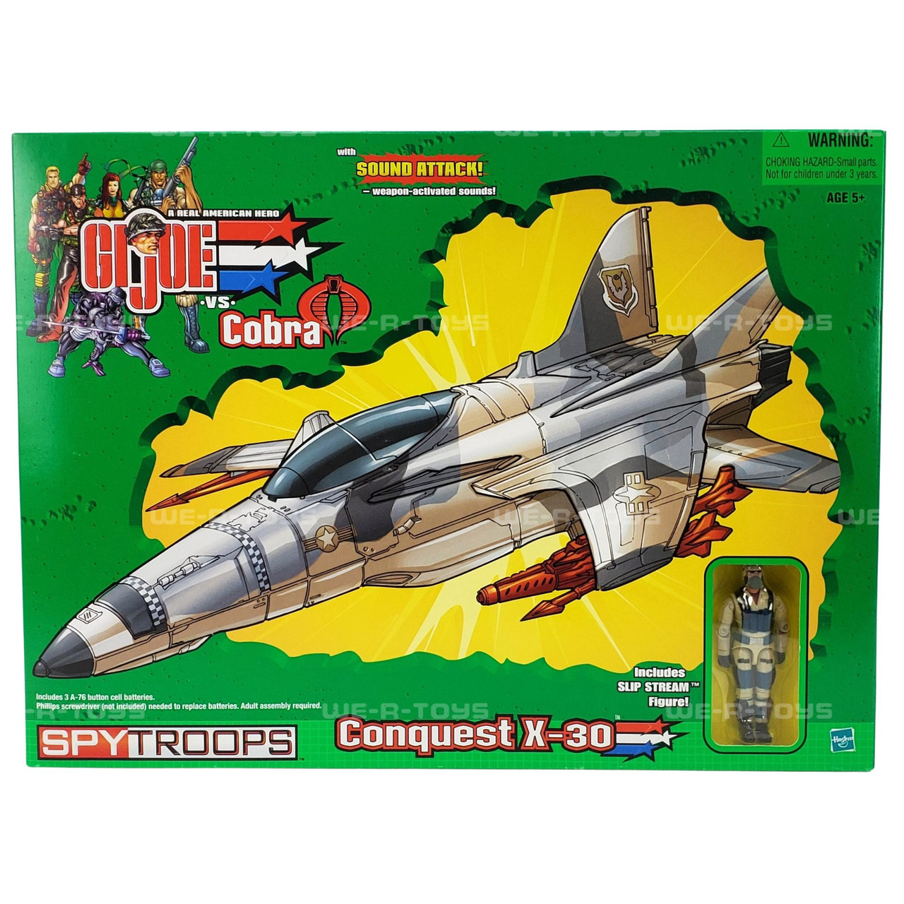 GI Joe Vs Cobra Spy Troops Conquest X-30 Vehicle & Slip Stream