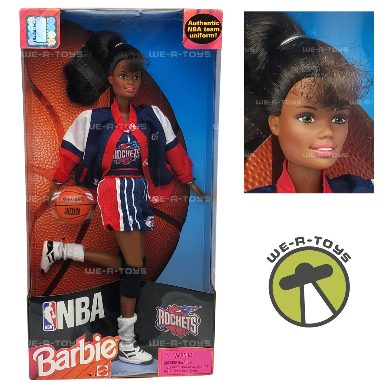 NBA Barbie Rockets Doll 1998 Mattel 20701 NRFB We-R-Toys