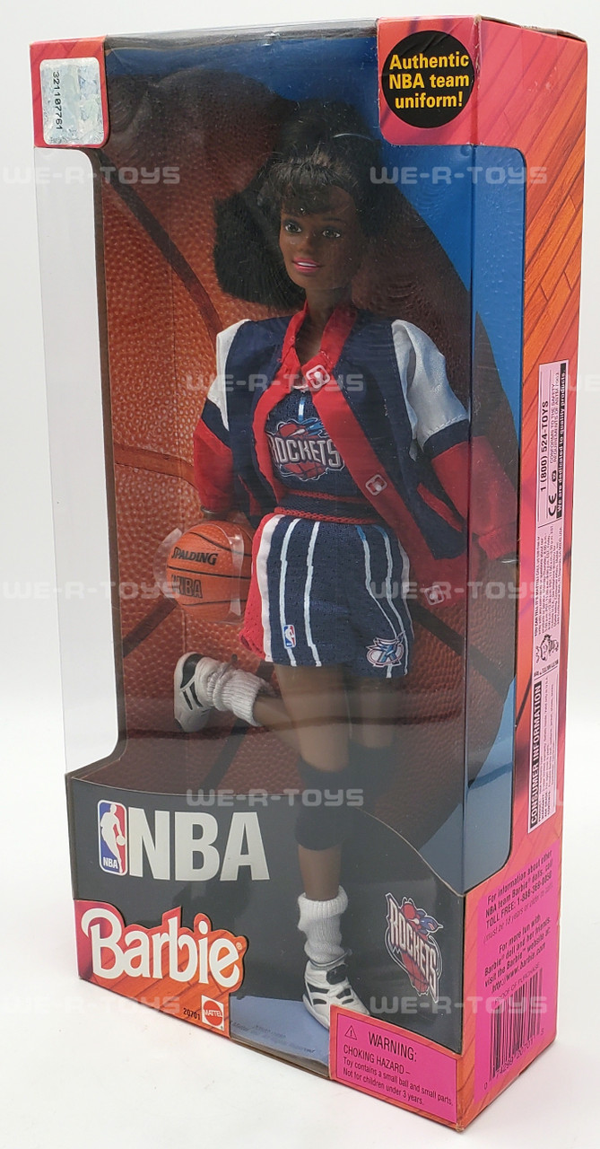 NBA Barbie Rockets Doll 1998 Mattel 20701 NRFB - We-R-Toys