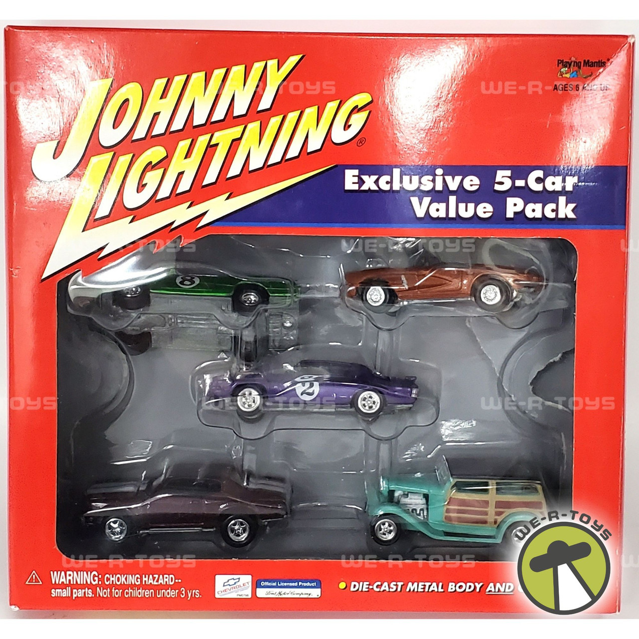 Johnny Lightning Playing Mantis 1994 Commemorative Chrome Finish Diecast Toy Cars Set A Johnny Lightning Playing Mantis 1994 Commemorative Chrome Finish Diecast Toy Cars Set A
