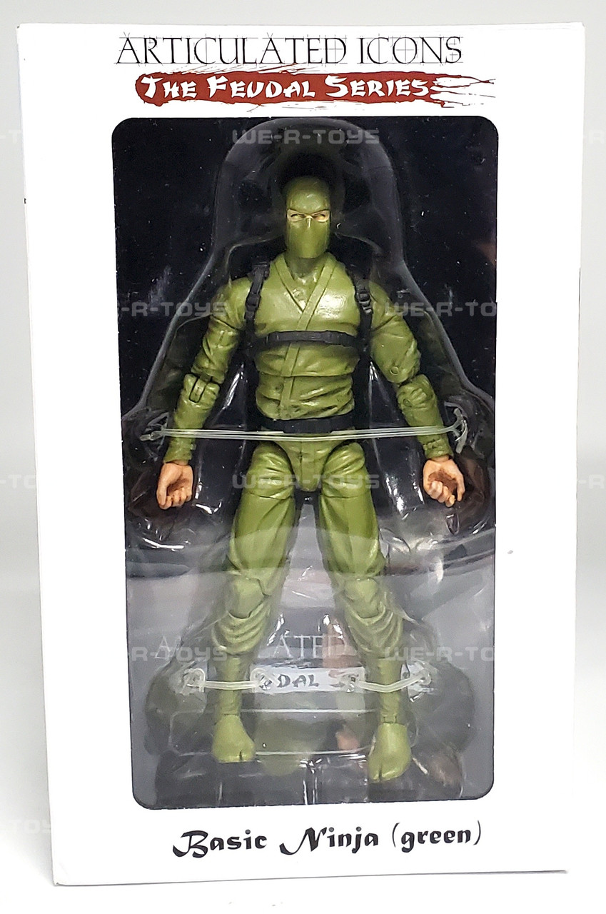 The Fwoosh Articulated Icons Feudal Series Basic Ninja Green
