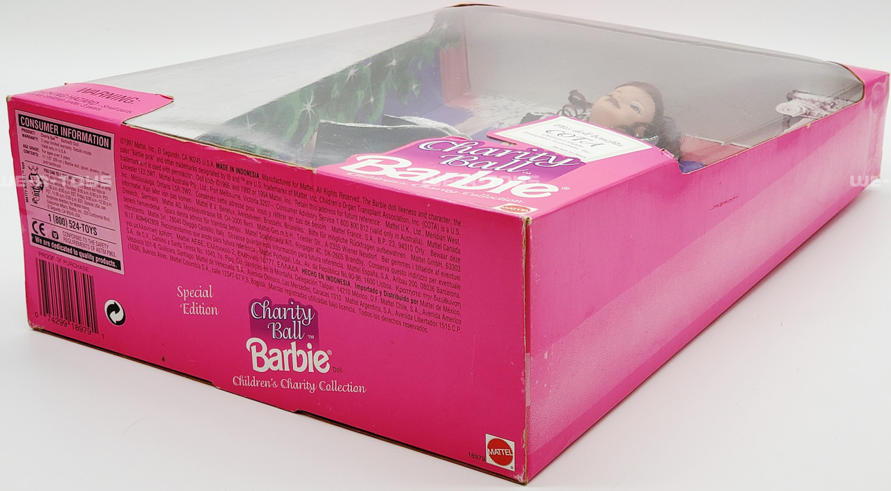 COTA Charity Ball Barbie Brunette Doll 1997 Mattel No. 18979 - We