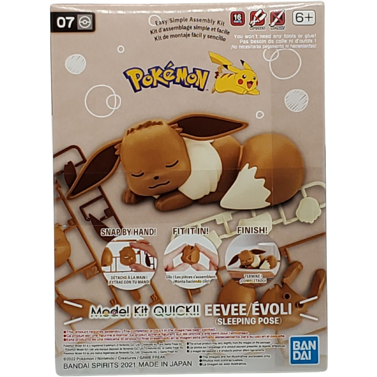 Bandai mô hình Pokémon PLAMO COLLECTION QUICK!! 07 Eevee (Sleeping Pose Bandai mô hình Pokémon PLAMO COLLECTION QUICK!! 07 Eevee (Sleeping Pose