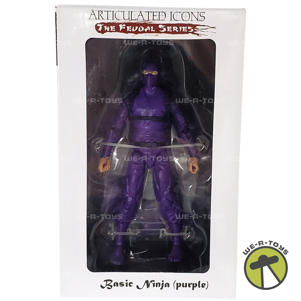  327 1/48スケール アクションシリーズ The Fwoosh Articulated Icons Feudal Series Basic Ninja Purple