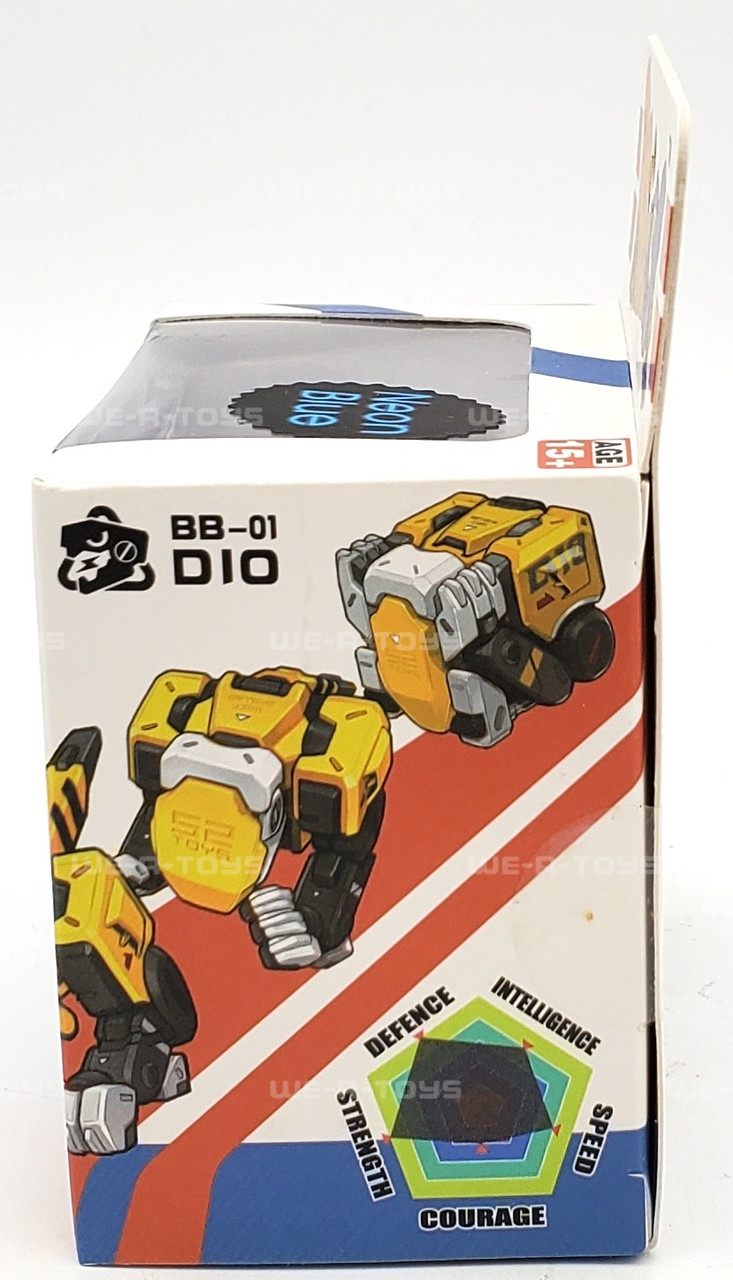 BeastBox BB-01 D10 Neon Blue Transforming Mech-Box To Dinosaur