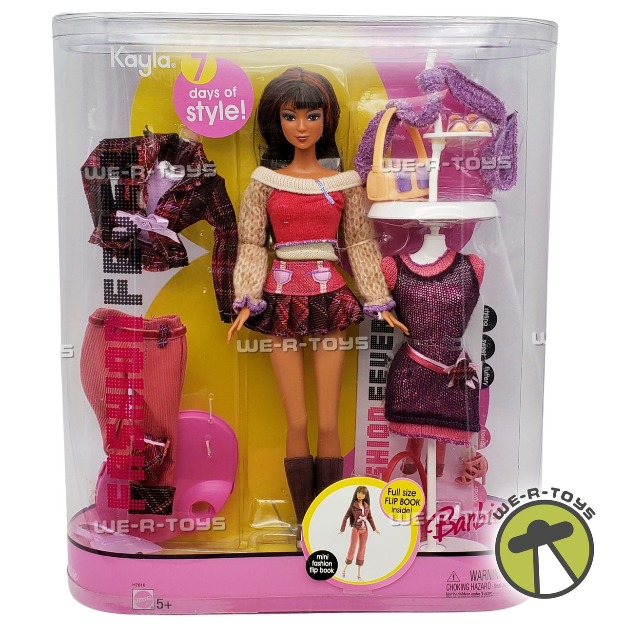 Barbie Fashion Fever Kayla 7 Days of Style Doll 2005 Mattel H7610