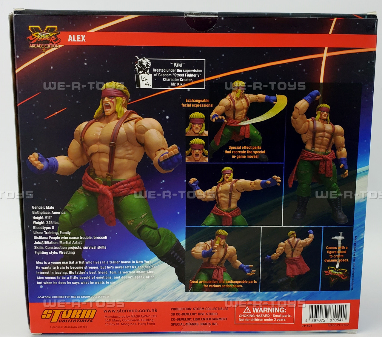 Street Fighter V Arcade Edition New Rising Star Alex Figure Storm