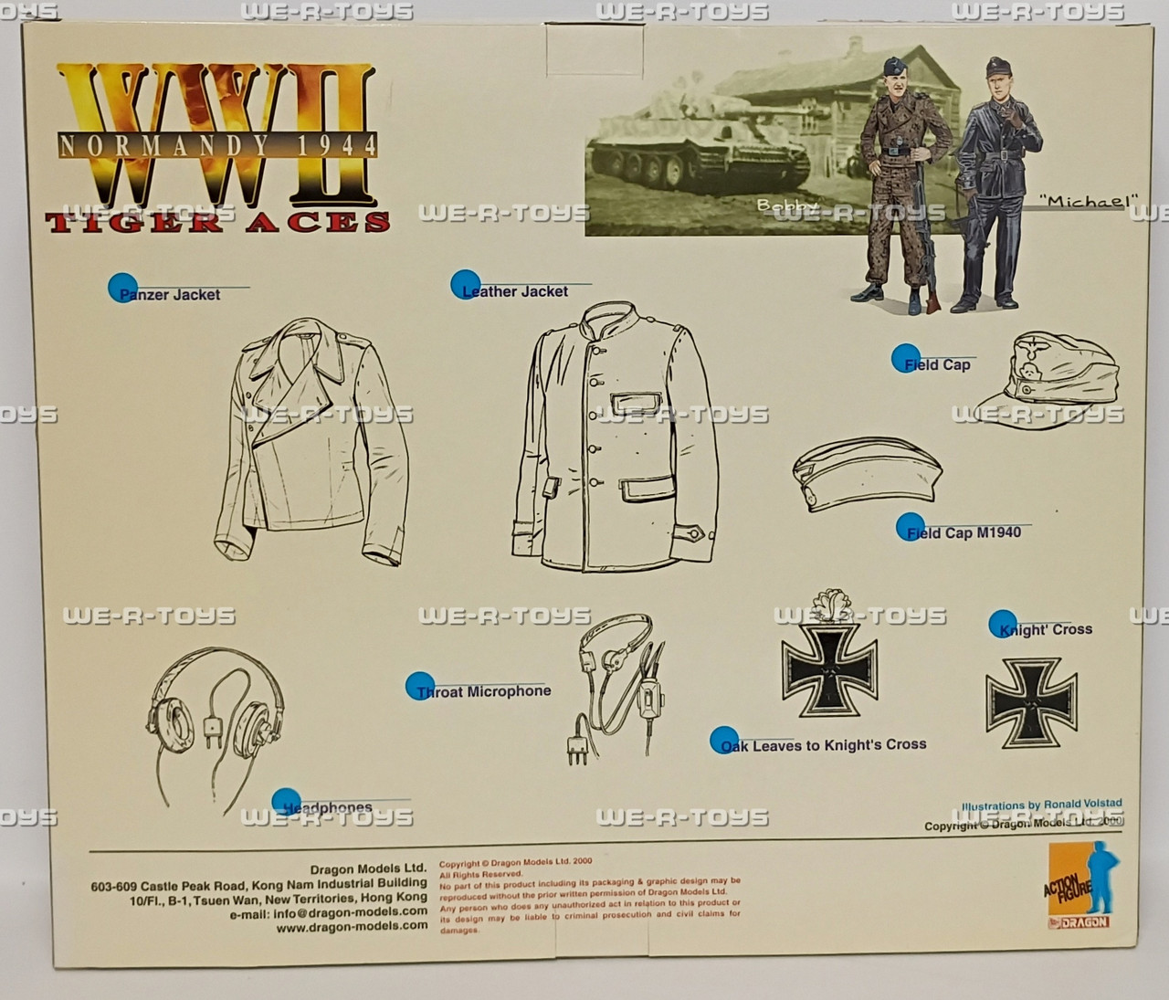 Dragon WWII Normandy 1944 Tiger Aces Bobby & Michael Action