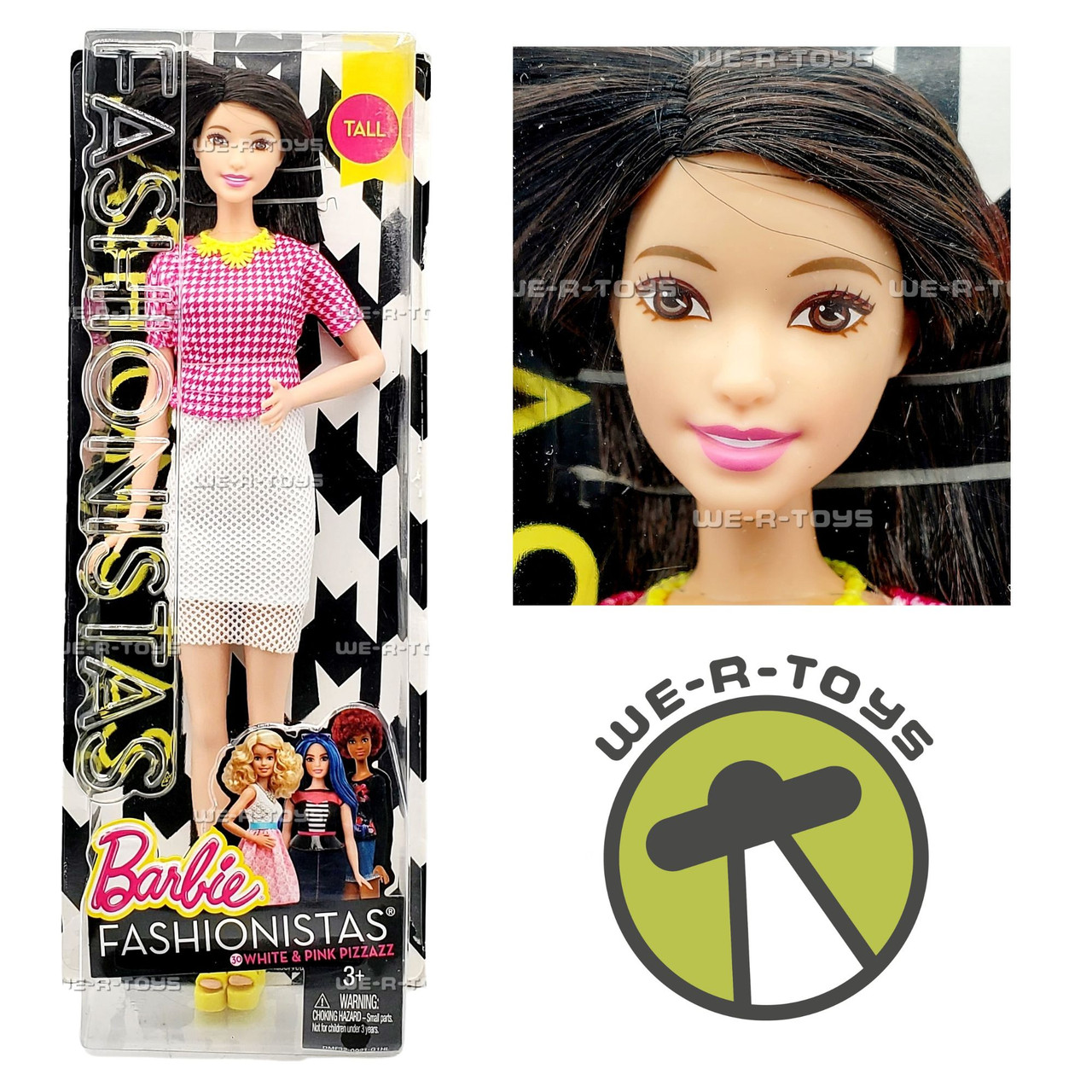 Barbie Fashionistas White Pink Pizzazz No 30 Tall Doll 2015