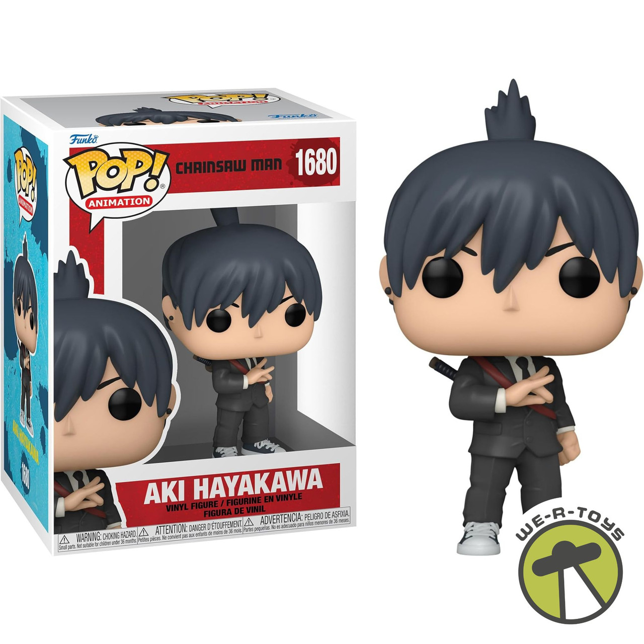 Funko Pop Animation 1680 Chainsaw Man Aki Hayakawa Vinyl