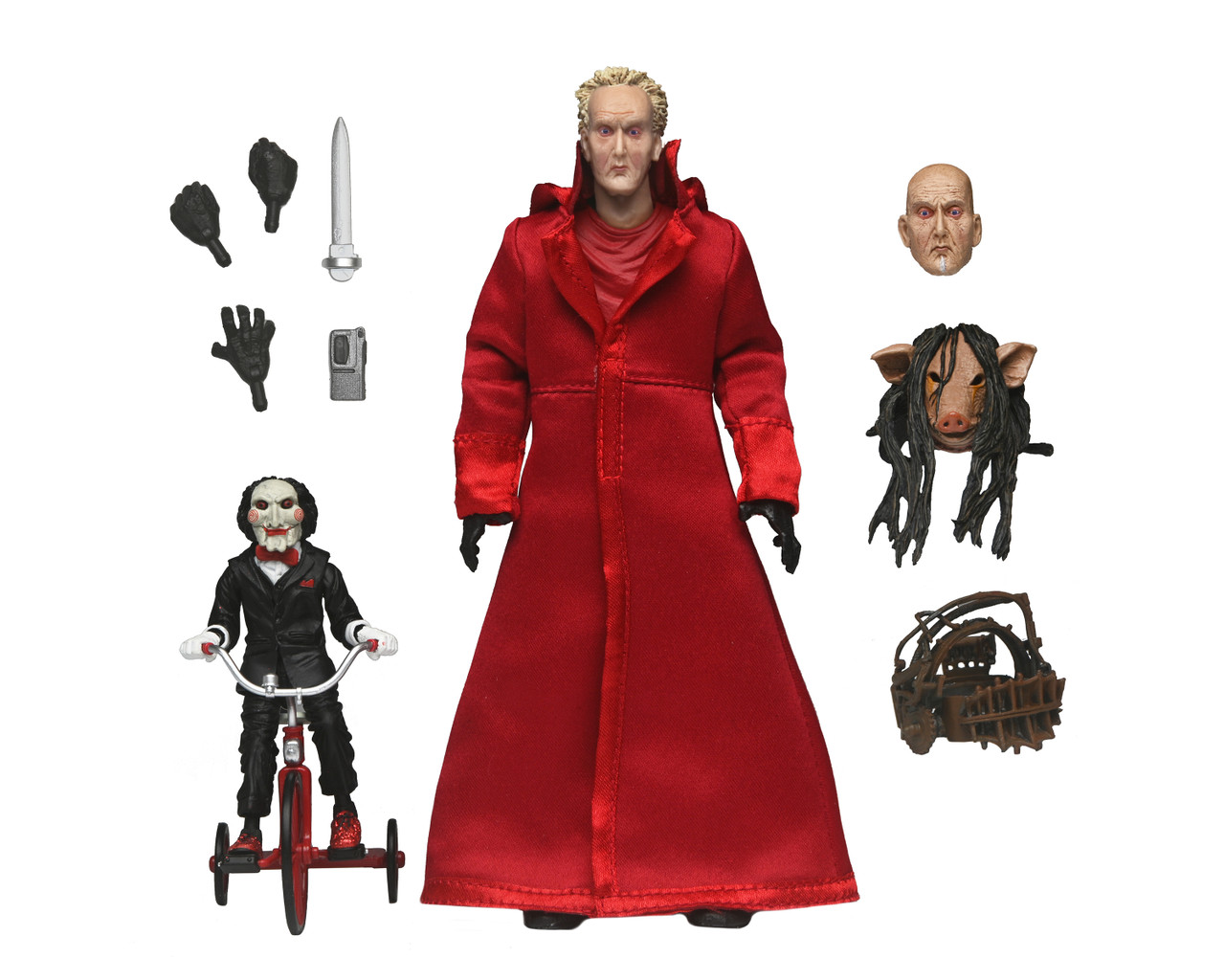 SAW Jigsaw Killer フィギュア Saw Ultimate Jigsaw Killer Red Robe Action Figure 7 Inch