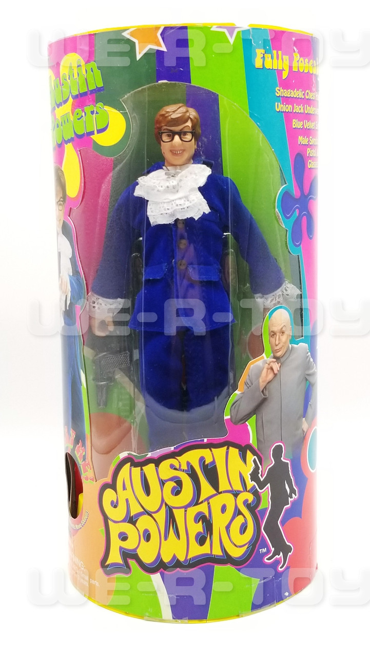 Austin Powers Action Figure Fully Poseable Movie Sounds 1998