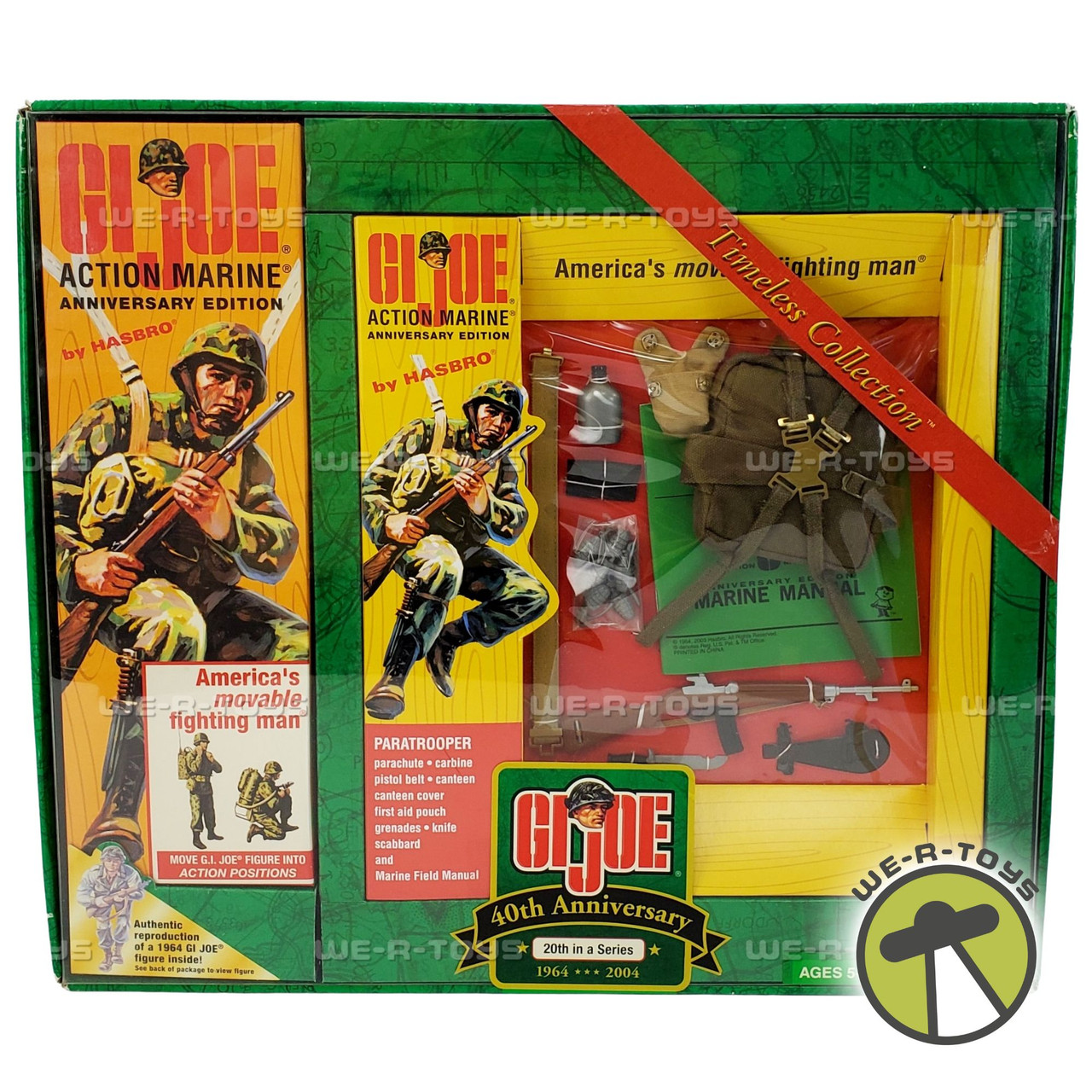 G.I. Joe Action Marine Paratrooper Jumping Set Anniversary