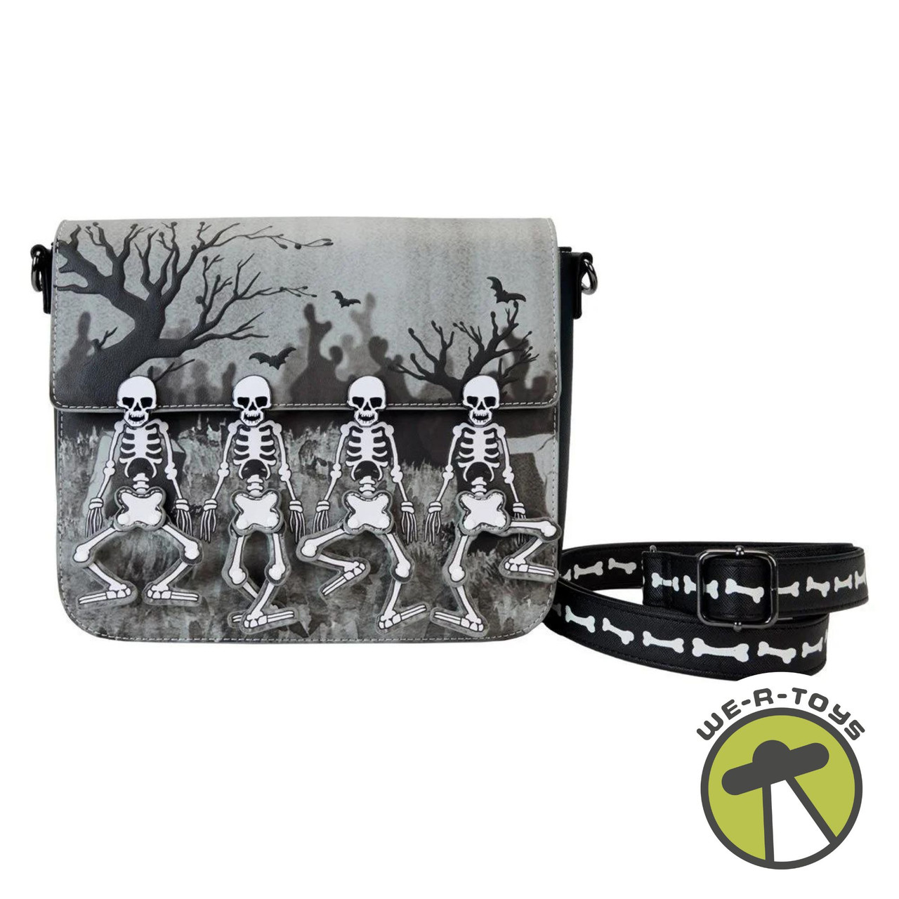 Disney The Skeleton Dance 95th Anniversary Crossbody Bag Loungefly