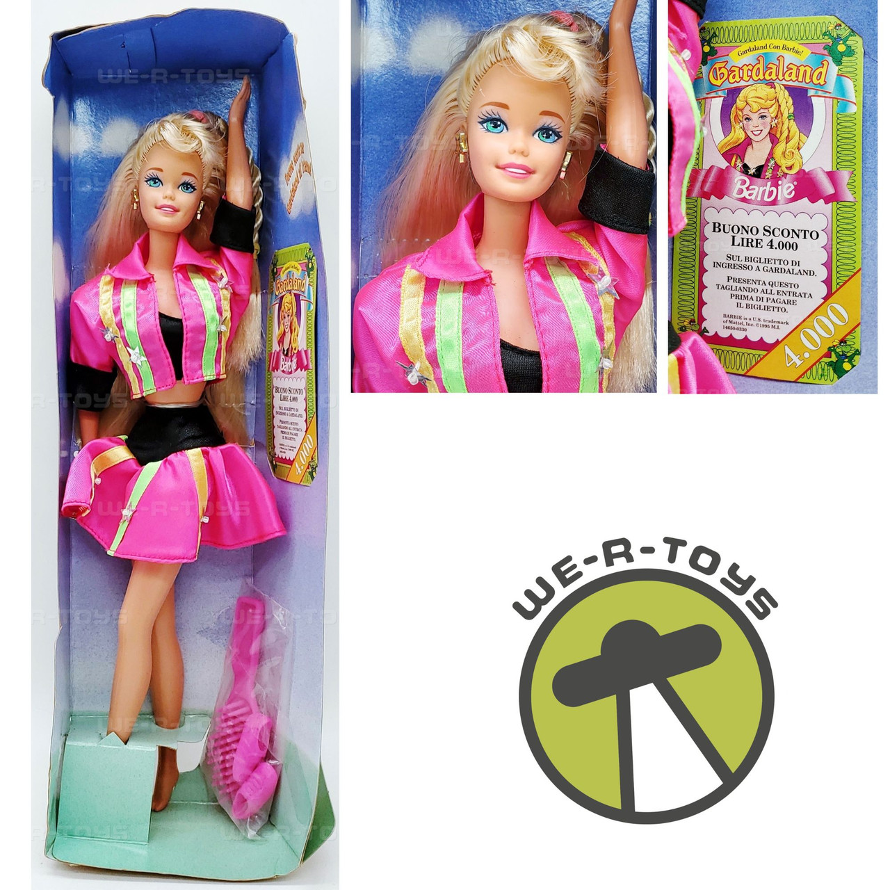 1995 Gardaland Barbie Doll Italy Amusement Park Italian Mattel