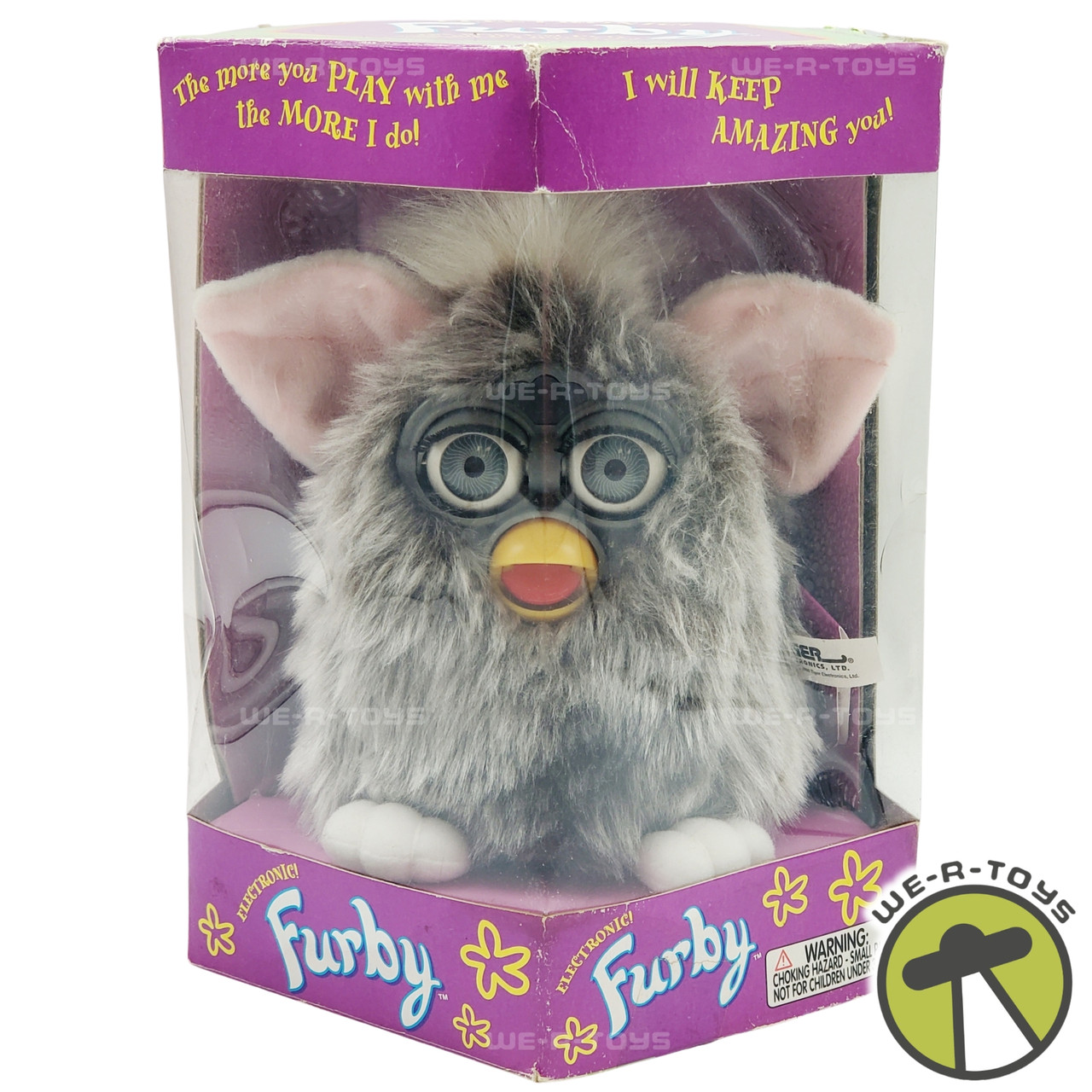 Furby Gray Electronic Toy 1998 Tiger Electronics #70-800 USED - We