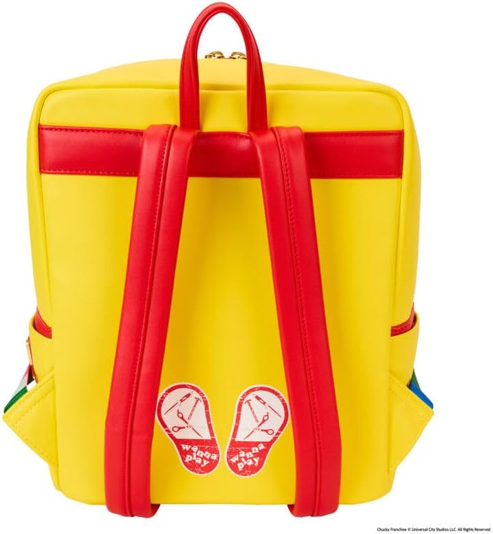 chucky loungefly mini backpack Universal Pop Up If you had to sneak in a cheeky watch of Childs Play while mum and dad werent watching like us Child's Play Chucky Cosplay Mini