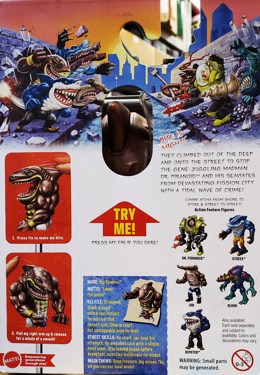 Street Sharks 30th Anniversary Slammu Action Figure Mattel HYD61