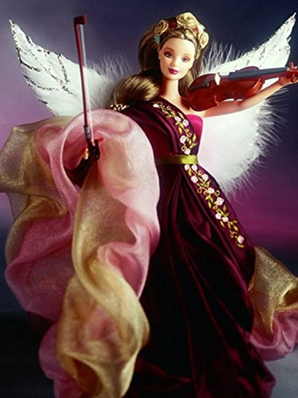 Heartstring Angel Barbie Doll Angels Of Music Collection 1998 Mattel 21414