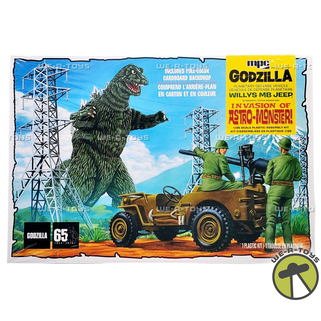 MPC Godzilla Invasion of the Astro Monster Army Jeep Model Kit