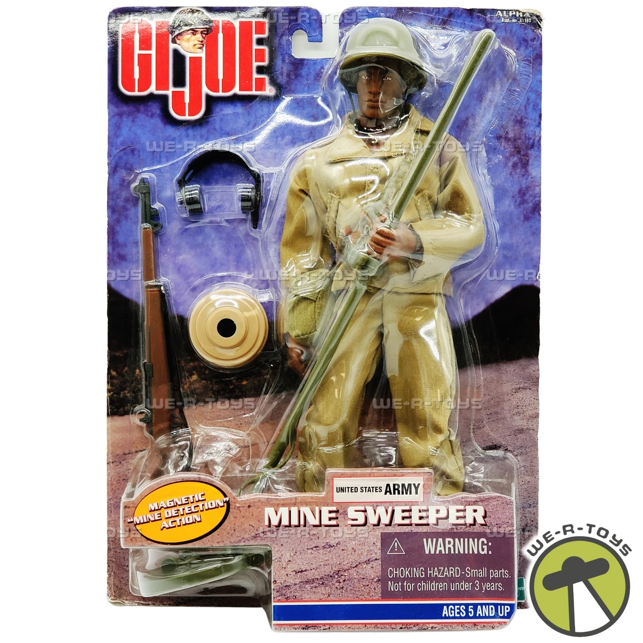 GEYPER man Hasbro MOTO POLICIA 未開封 1975年 G.I. Joe Mine Sweeper Action Figure African American Hasbro 1999