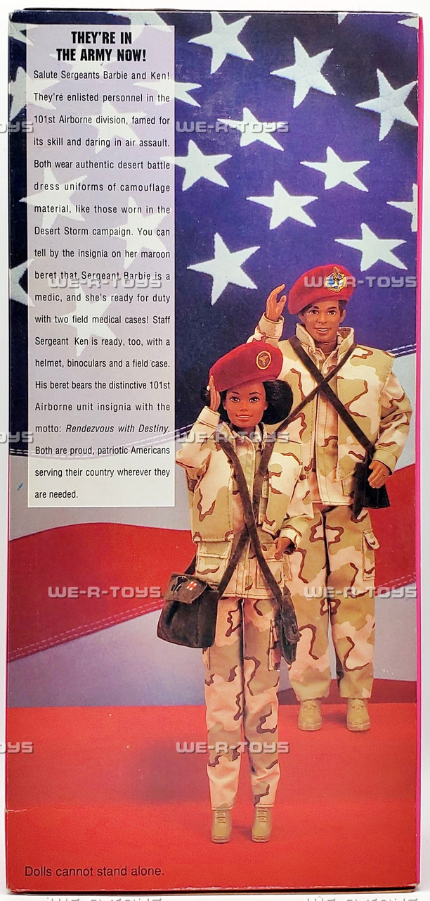 ミリタリー Star'n Stripes ARMY Barbie&Ken DeluxeSet 2 Stars 'N Stripes Army Barbie & Ken Giftset Dolls American