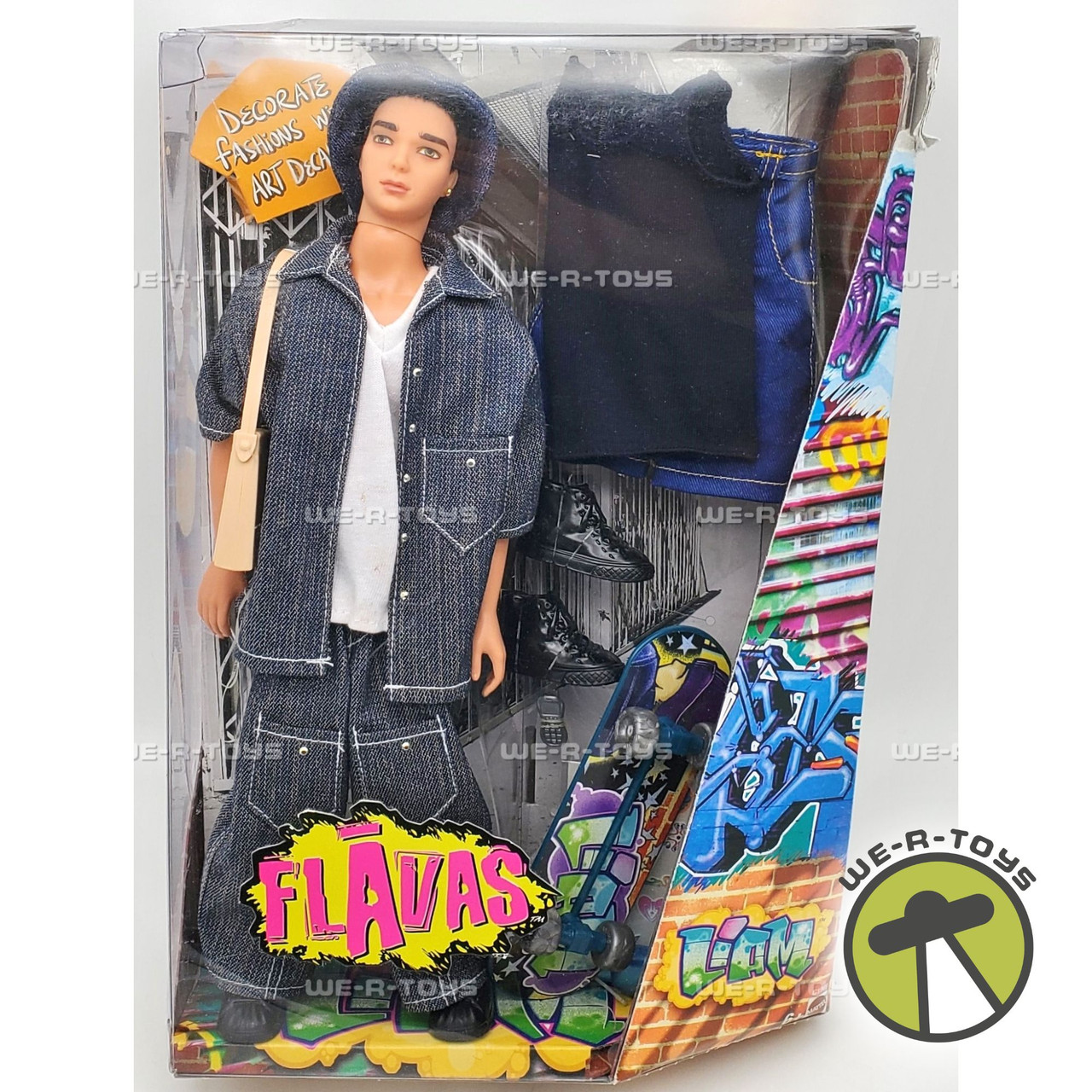 Flavas Liam Hip-Hop Doll 2003 Mattel C1969 NRFP - We-R-Toys