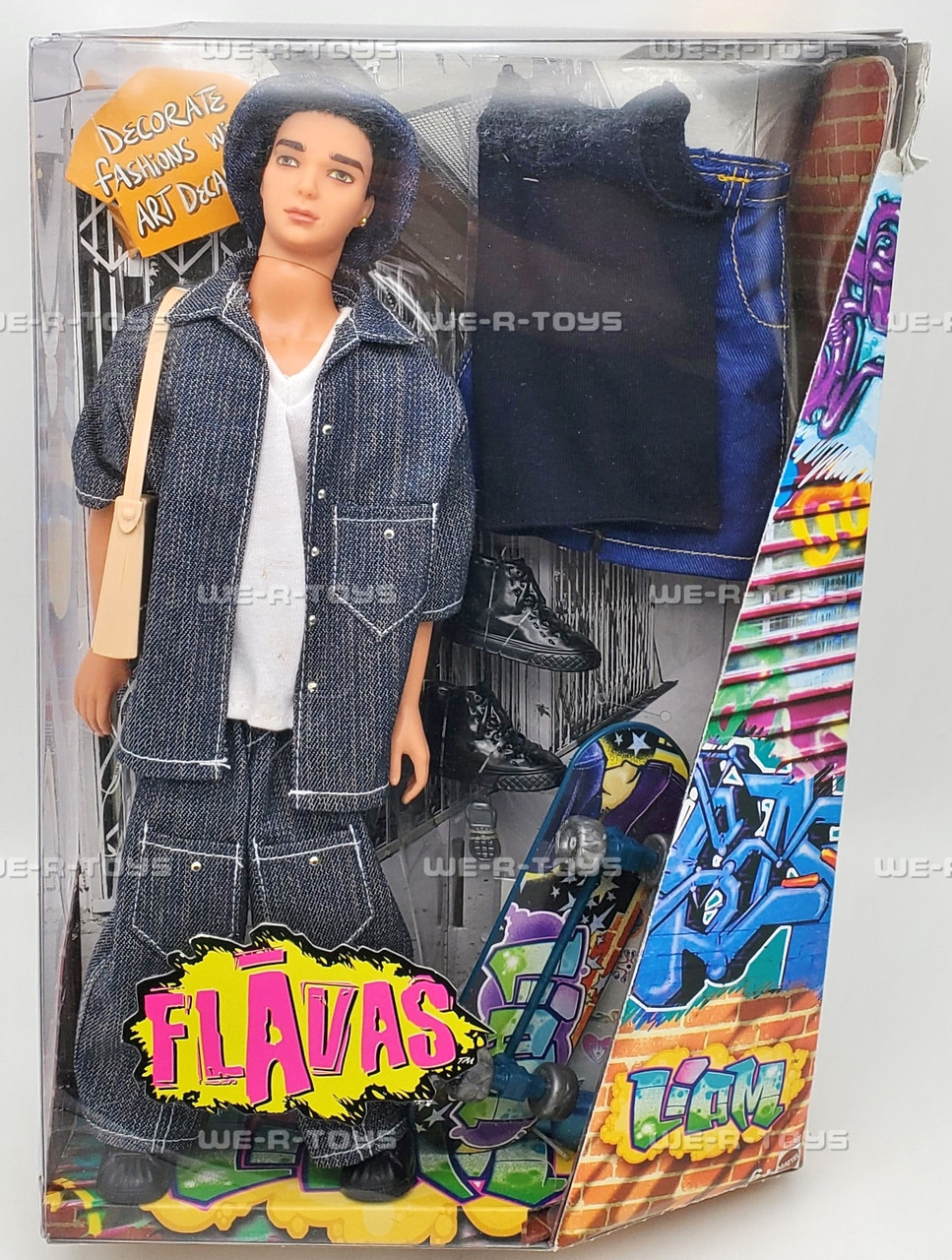 Flavas Liam Hip-Hop Doll 2003 Mattel C1969 NRFP - We-R-Toys