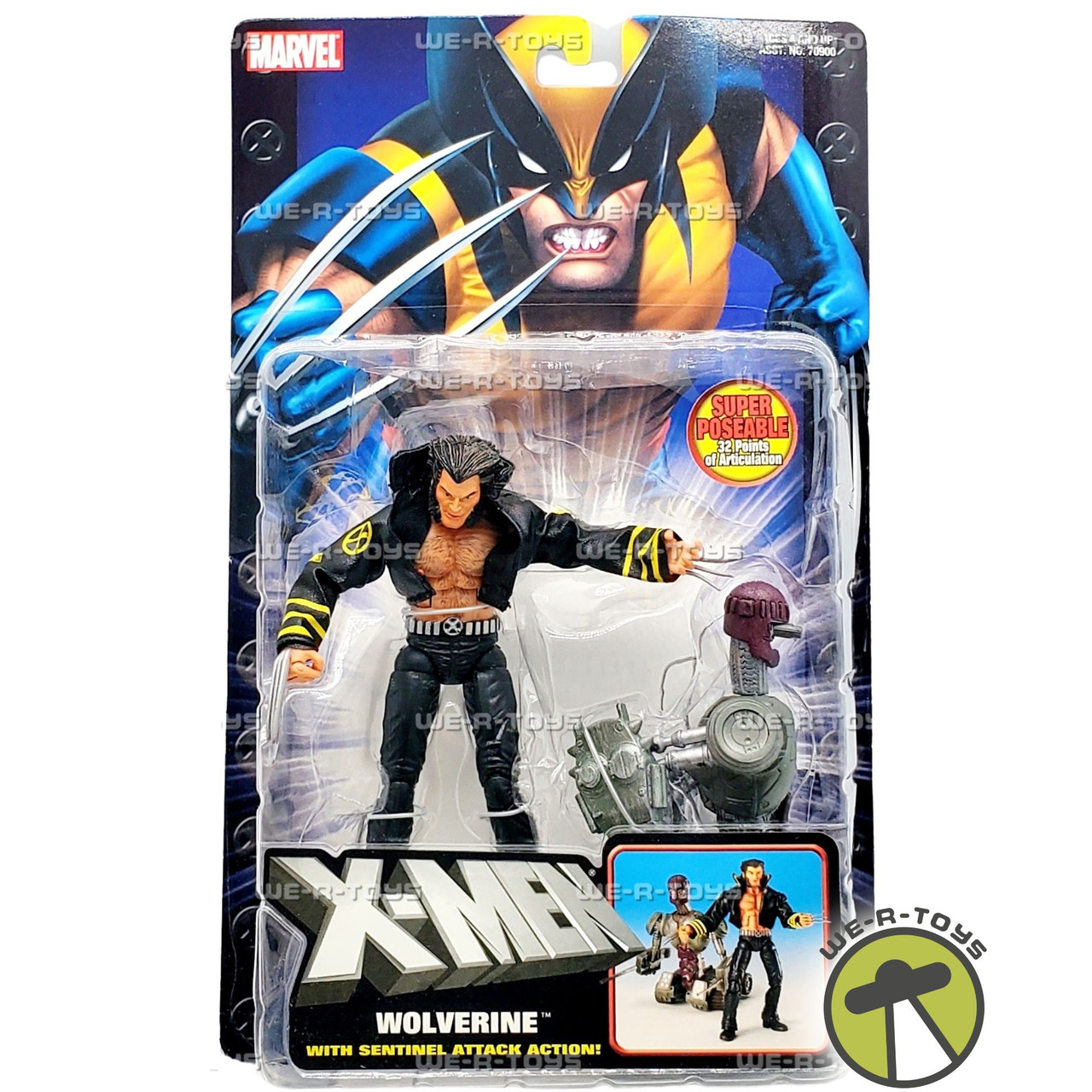 X-Men Wolverine with Sentinel Attack Action Figure 2004 Toy